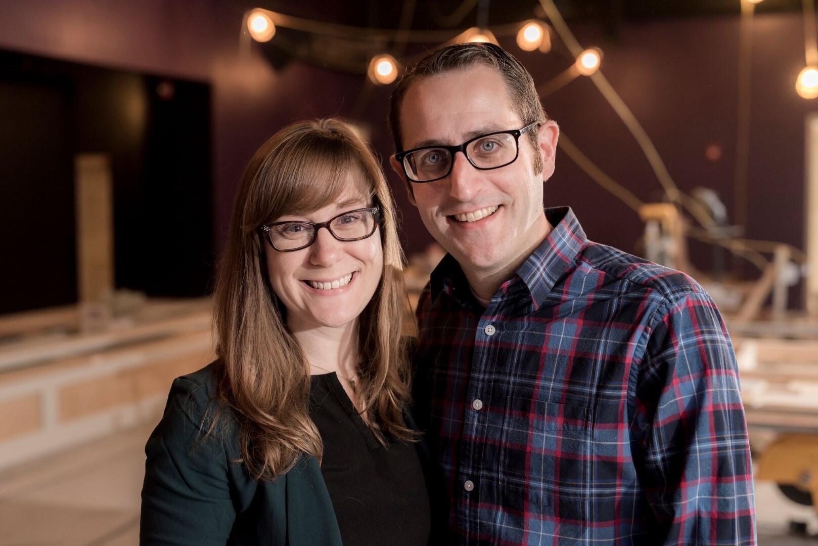 Pictured: Natalie Miller and Nathan Hartswick, owners of the Vermont Comedy Club